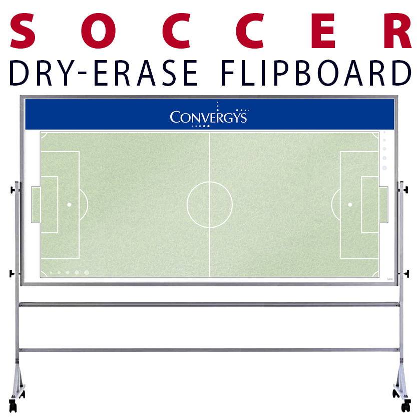 Large 2-Sided Portable with Wheels Board