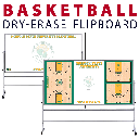 Large 2-Sided Portable with Wheels Board