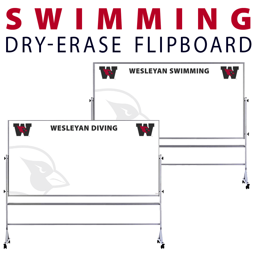 Large 2-Sided Portable with Wheels Board