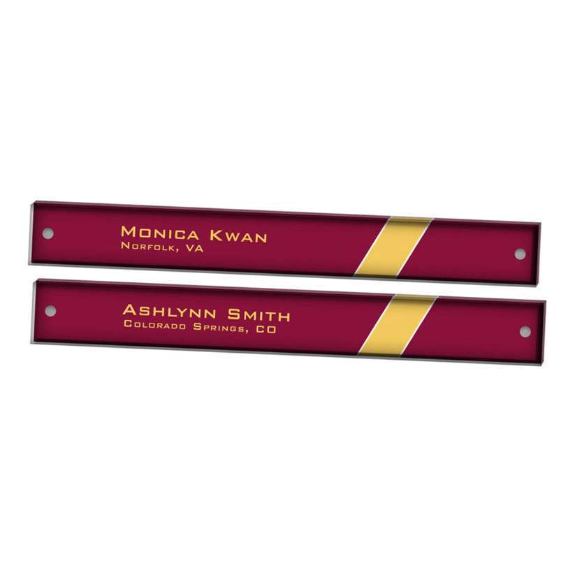 Acrylic Locker Plate