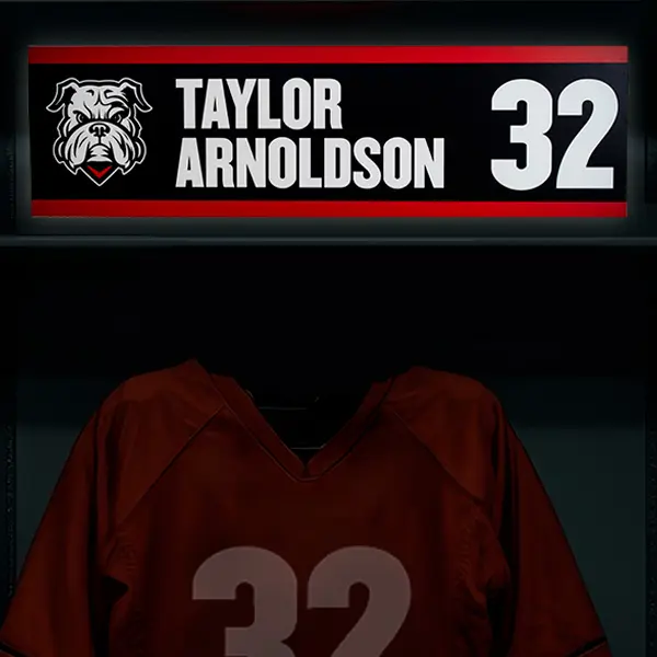 Back-Lit Locker Plate