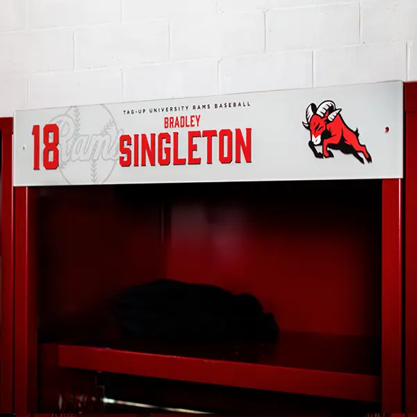 Acrylic Locker Plate