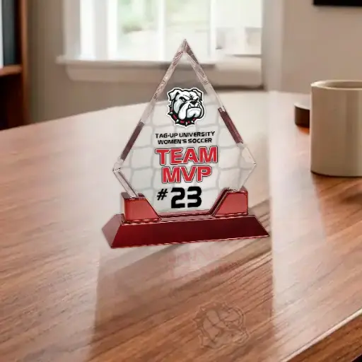 [GA] Glass Awards with Wood Base