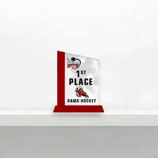 [GA] Glass Awards with Wood Base