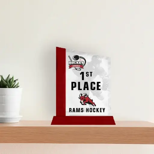 [GA] Glass Awards with Wood Base