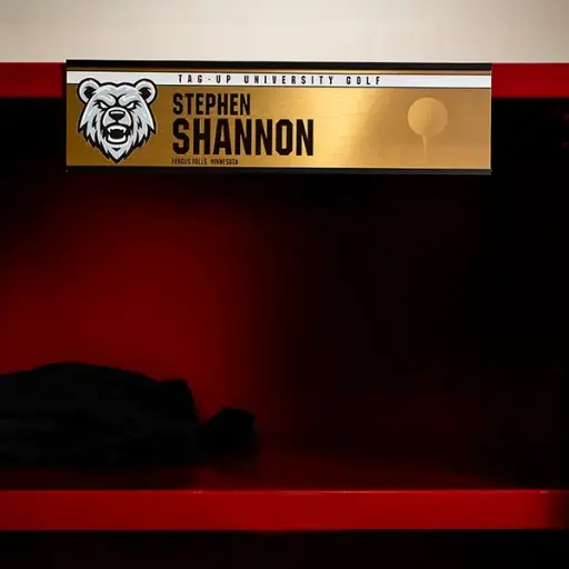 Metallic Locker Plate