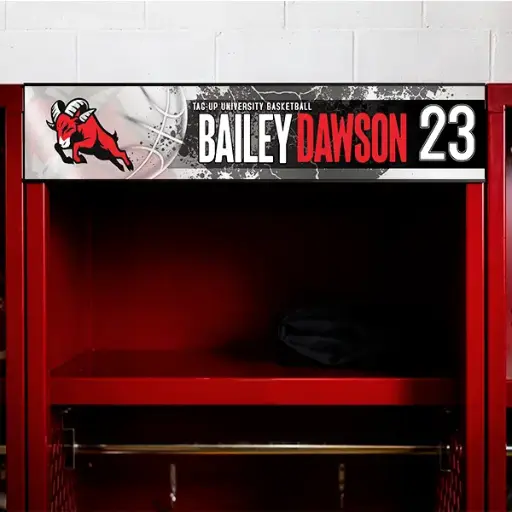 Metallic Locker Plate