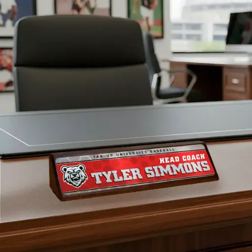 Wedge Desk Plate